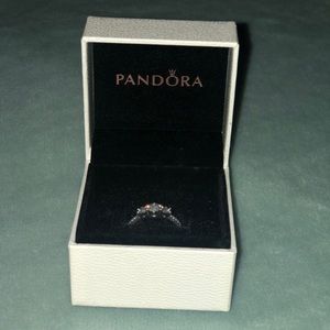 Pandora Clear Three Stone Ring (Bestseller)